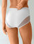 Culotte microfibre taille haute – lot de 2 (blanc)