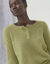 Pull col boutonn&eacute;, maille douceur (vert)