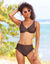 Soutien-gorge maillot Solaro forme foulard - avec armatures (chocolat)