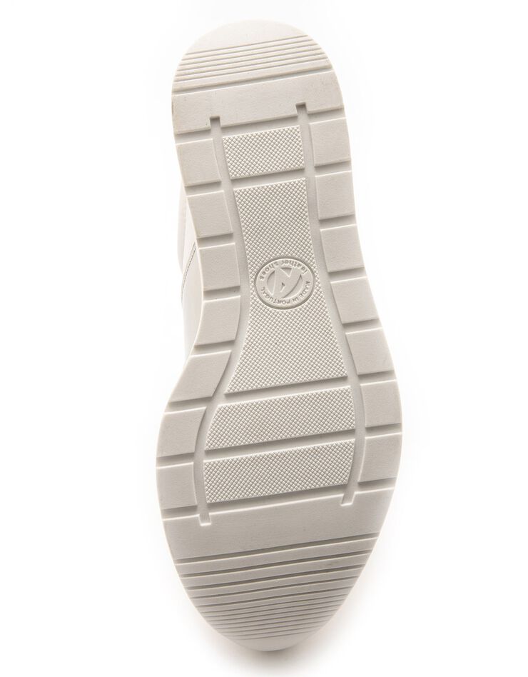Basket compensées lacées et zippées - blanc (blanc) Basket compensées lacées et zippées - blanc (blanc)