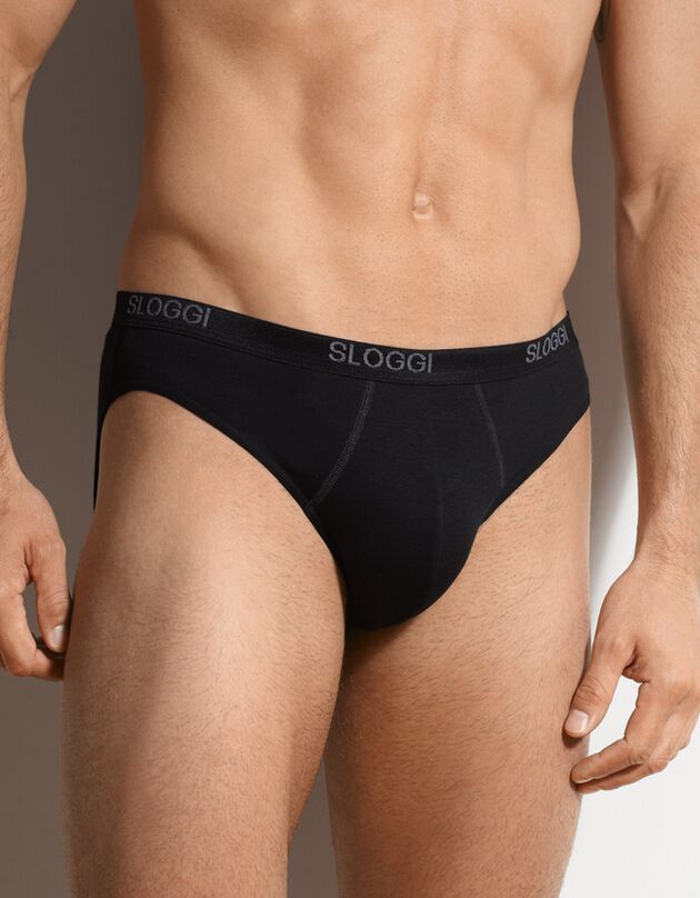 Slip fermé forme mini (noir)