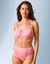Soutien-gorge maille ajourée forme minimiseur Osilio, avec armatures flexibles (rose)