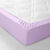 Drap-housse uni flanelle 130g/m&sup2; - bonnet 32 cm (lavande)
