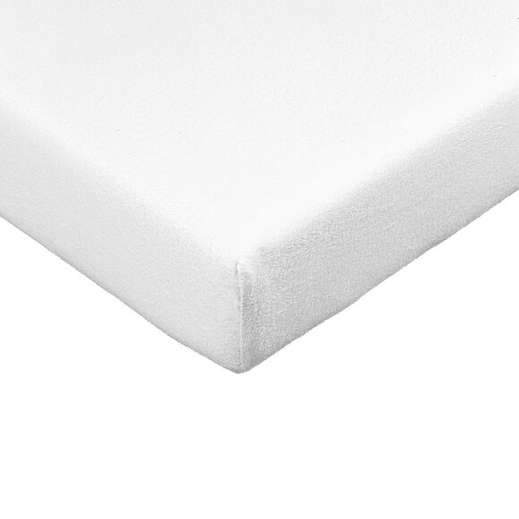 Prot&egrave;ge-matelas molleton coton biologique(**) imperm&eacute;able (blanc)