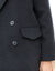 Manteau mi-long à col tailleur, boutonnage croisé (noir)