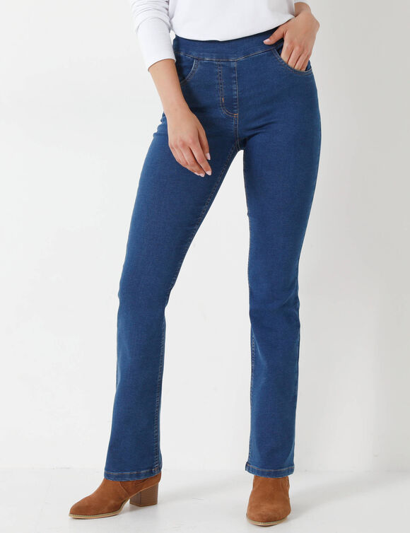 Jean bootcut ultra confort, petite stature (stone)