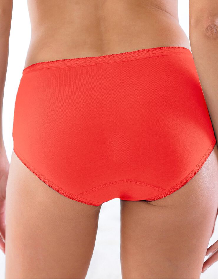 Culotte maxi dentelle - lot de 3 (corail + bleu + mauve) Culotte maxi dentelle - lot de 3 (corail + bleu + mauve)