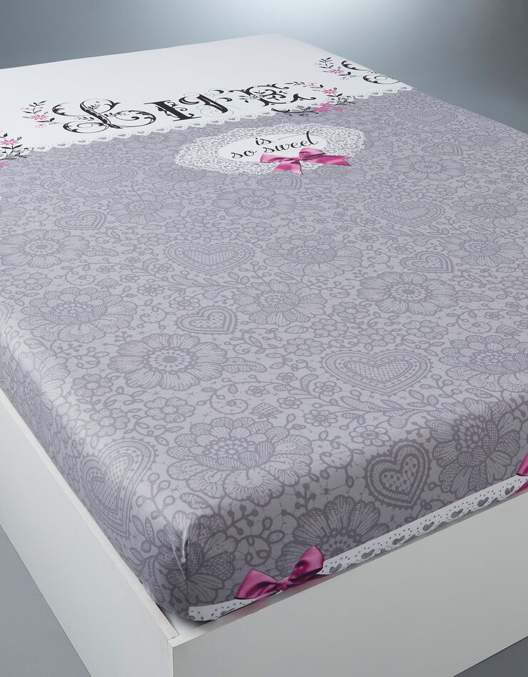 Linge de lit Clothilde - coton (gris)