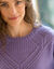 Pull col rond en maille fantaisie (parme)