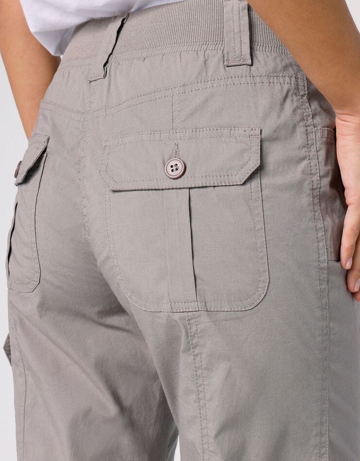 Pantacourt ceinture maille (taupe)
