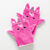 Collection éponge enfant brodée licorne coton - 380 g/m² (fuchsia)