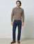 Pull col rond 80% laine (taupe clair)
