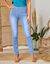 Jegging fuselé ultra stretch, maille effet jean (bleached)