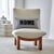 Coussin en coton, message HOME et carreaux tiss&eacute;-teint  (noir)