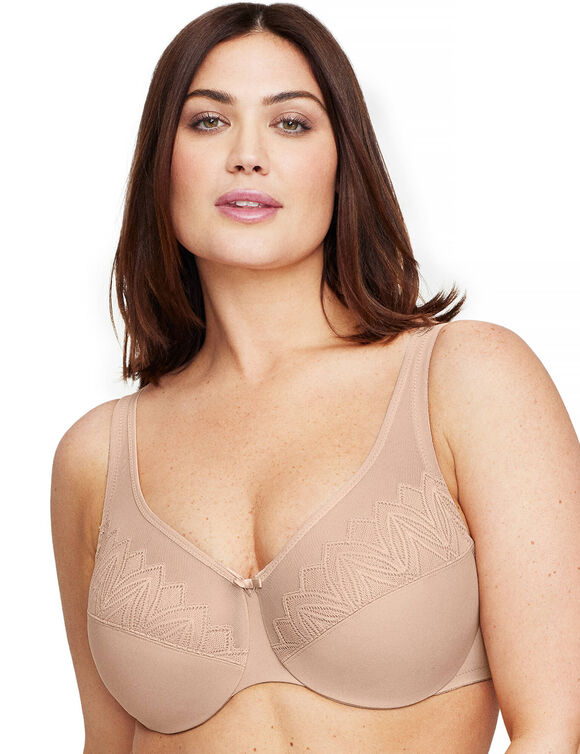 Soutien-gorge dentelle grand maintien "Wonderwire" -  avec armatures. (peau)