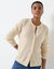 Gilet boutonné, laine et mohair mélangés (beige)