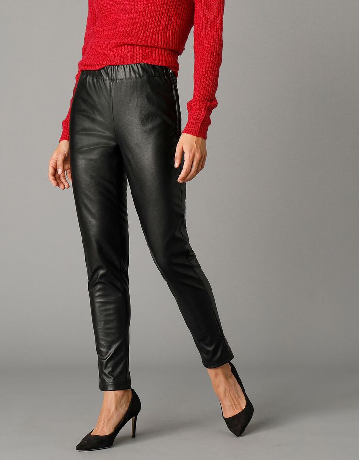 Legging aspect cuir(1), intérieur gratté (noir) Legging aspect cuir(1), intérieur gratté (noir)