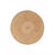 Tapis rond uni en jute tressé (beige)