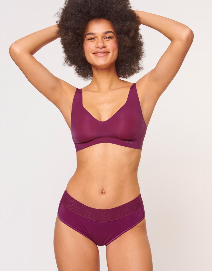 Culotte menstruelle échancrée SLOGGI® (violine) Culotte menstruelle échancrée SLOGGI® (violine)