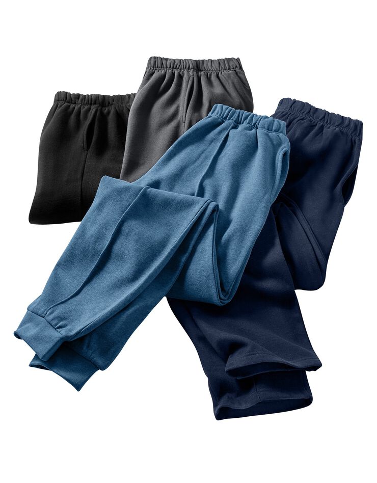 Pantalon loisirs molleton, bas resserrés (marine) Pantalon loisirs molleton, bas resserrés (marine)