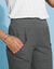 Pantalon coupe droite 7/8ème taille élastiquée, lin coton (bronze)