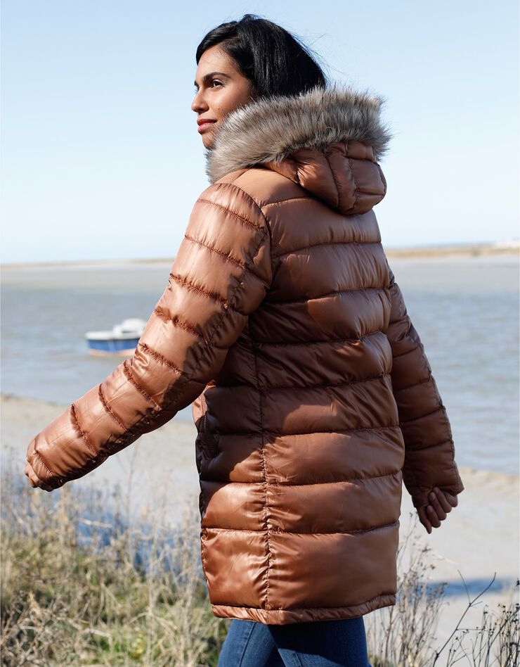 Parka réversible doudoune matelassée déperlante (caramel) Parka réversible doudoune matelassée déperlante (caramel)