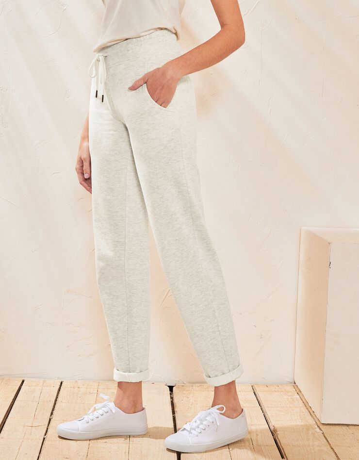 Joggpant taille élastiquée (beige chiné) Joggpant taille élastiquée (beige chiné)