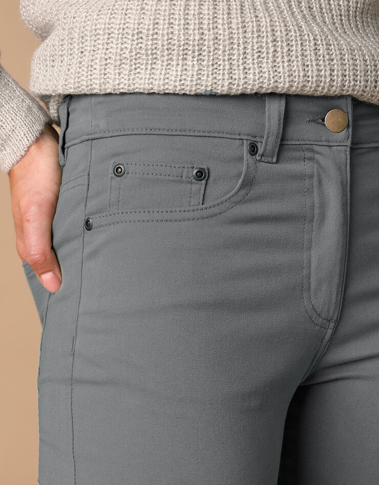 Pantalon droit stretch (anthracite)