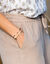 Pantalon large taille haute, gaze de coton (taupe clair)