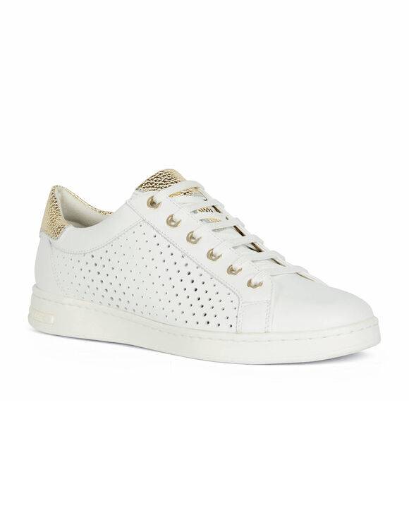 Baskets basses Jaysen  (blanc / doré)