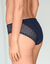 Culotte midi coton dentelle unie Coria - lot de 2 (marine)