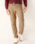 Pantalon 5 poches velours élastiqué côtés - entrej. 77 cm (beige)