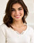 T-shirt chaleur manches longues col en dentelle - lot de 2 (ivoire)