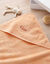 Cape de bain b&eacute;b&eacute; personnalis&eacute;e (abricot)