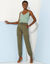Caraco uni, viscose  (vert tilleul)
