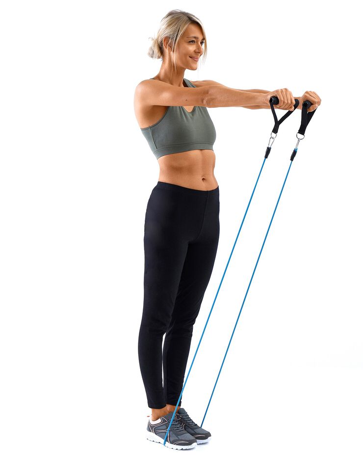 Ensemble fitness avec bandes de résistance (multicolore)