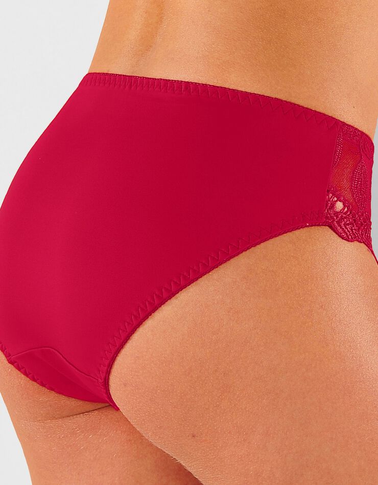 Culotte microfibre et guipure Rima - lot de 2 (rouge) Culotte microfibre et guipure Rima - lot de 2 (rouge)