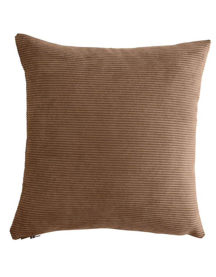 Housse coussin uni velours côtelé - lot de 2 (taupe) Housse coussin uni velours côtelé - lot de 2 (taupe)