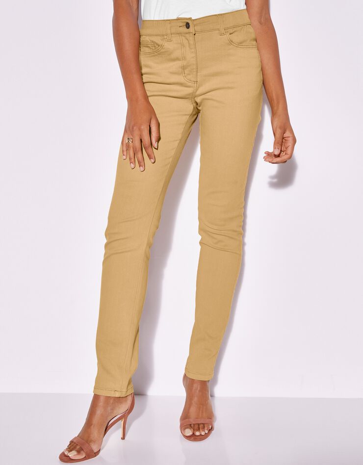 Jean couleur effet push-up coupe fuselée - grande stature (curry) Jean couleur effet push-up coupe fuselée - grande stature (curry)