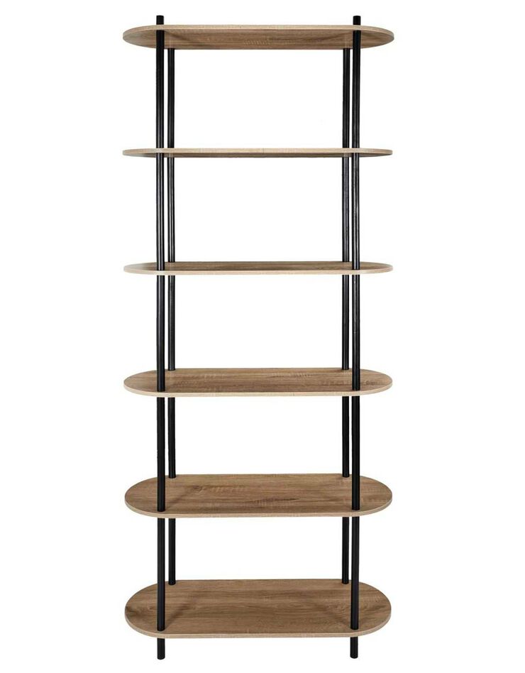 Etagère ovale NEODE 6 niveaux (naturel)