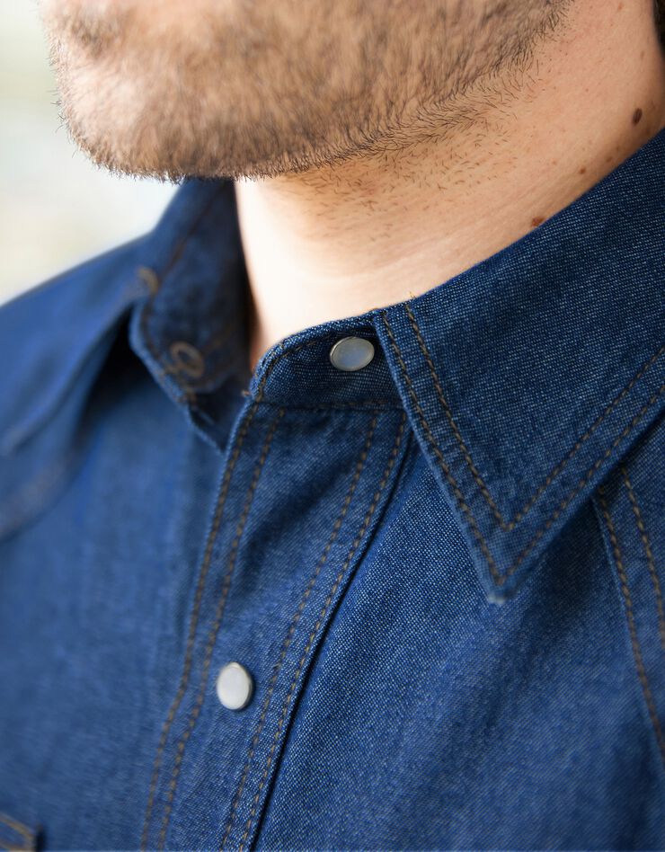 Chemise jean "western" (stone)