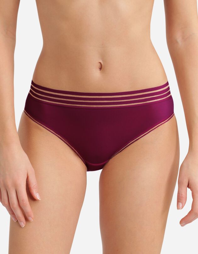 Slip échancré microfibre "oh my DIM®" (violet) Slip échancré microfibre "oh my DIM®" (violet)