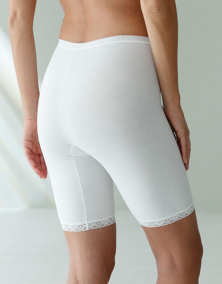 Panty "Basic+" indéformable coton stretch  (blanc)