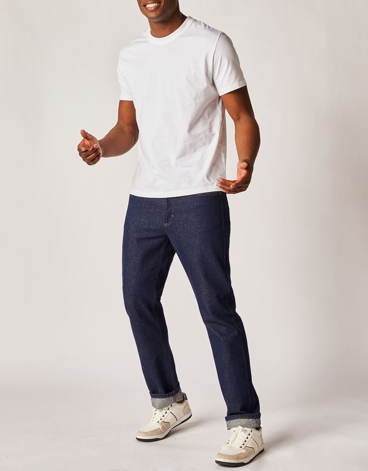 Tee-shirt col rond manches courtes - lot de 3 (blanc) Tee-shirt col rond manches courtes - lot de 3 (blanc)