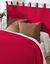 Tête de lit unie coton style boutis Cassandre (cerise)