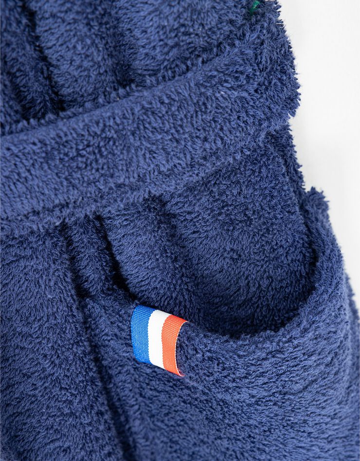 Peignoir de bain adulte col kimono PSG® personnalisable éponge (bleu)