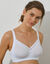Soutien-gorge coton stretch avec bonnets moul&eacute;s - sans armatures (blanc)