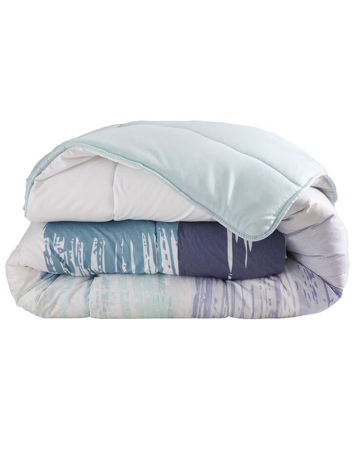 Couette microfibre imprimée Pastel 200g/m² (bleu)