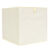 Cube de rangement pliable, tissage fantaisie (cr&egrave;me)