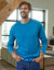 T-shirt col rond manches longues - lot de 3 (bleu + marron + gris)